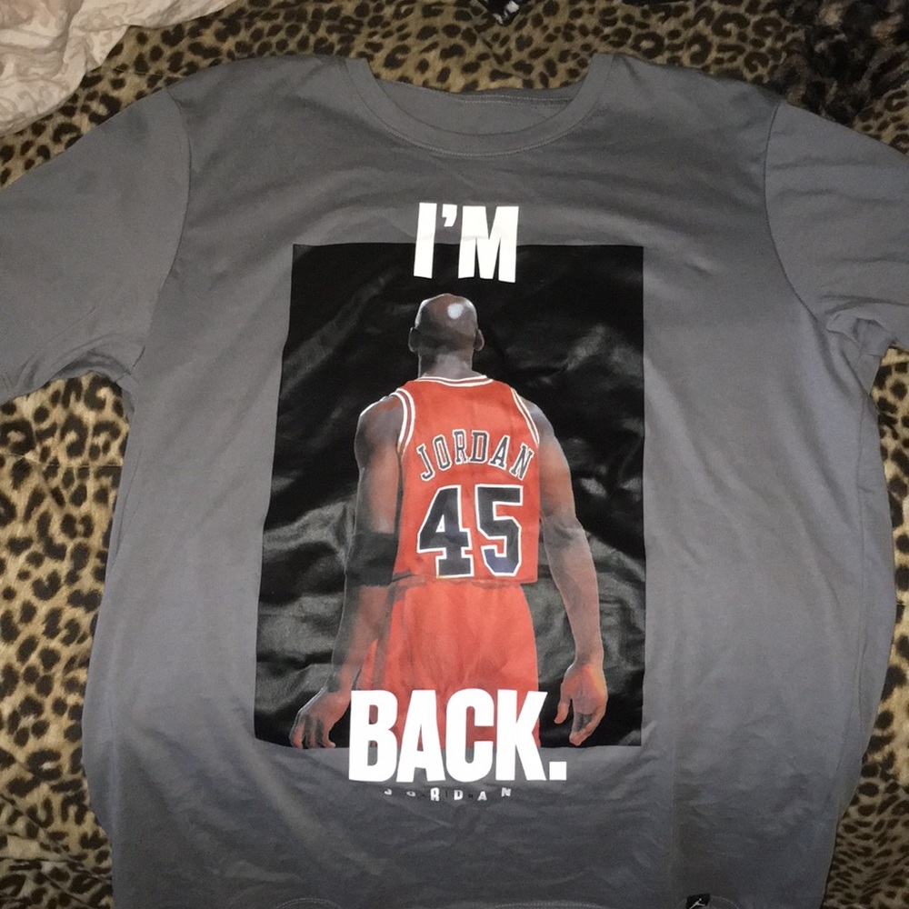 Jordan “I’m back” Black cement 3 shirt